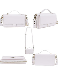 Funda Cruzada Desmontable Lacass para iPhone 17 Air - Blanco 2