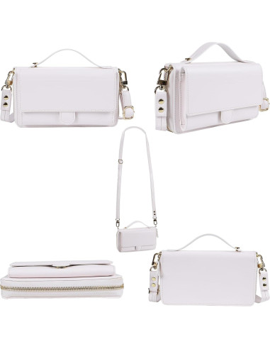 Funda Cruzada Desmontable Lacass para iPhone 17 Air - Blanco