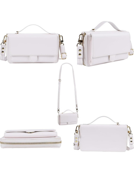 Funda Cruzada Desmontable Lacass para iPhone 17 Air - Blanco