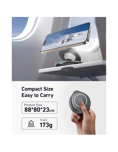 Estación de Carga Inalámbrica 3 en 1 Magsafe Autige para iPhone 15/14/13/12/11 Pro Max, Apple Watch y AirPods