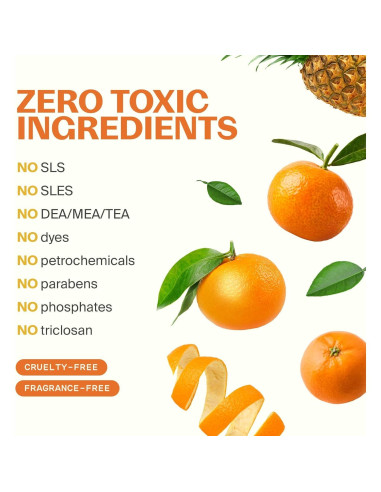 Jabón de Manos Espumoso Fuwa3e 286ml Natural Mandarina