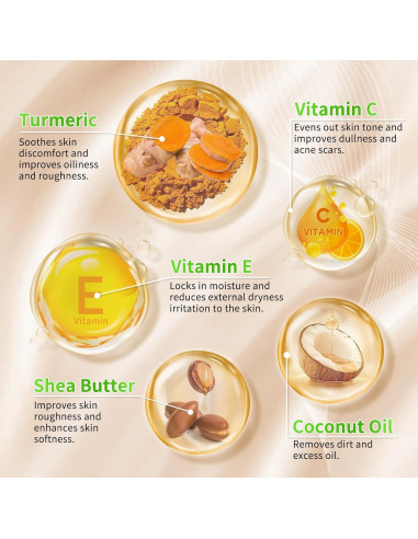 Juego de Cuidado de Piel de Cúrcuma KIUORET - 11 Piezas