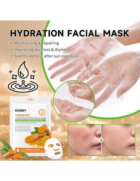 Juego de Cuidado de Piel de Cúrcuma KIUORET - 11 Piezas