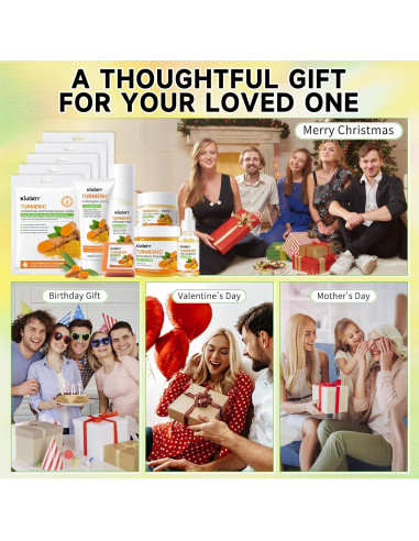 Juego de Cuidado de Piel de Cúrcuma KIUORET - 11 Piezas