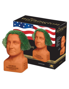 Chia Pet George Washington - Maceta Cerámica con Semillas