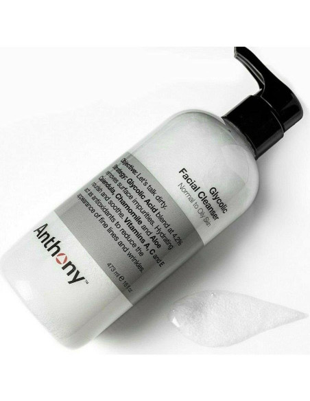 Limpiador Facial Exfoliante Glycolico Anthony 473 ml para Hombres