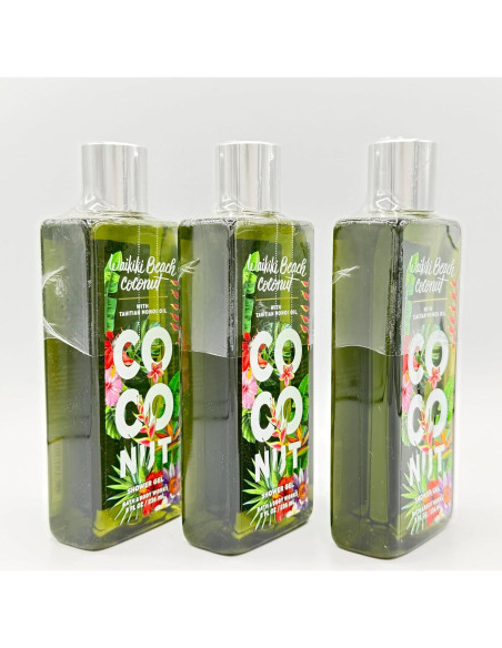 Set de 3 Gel de Ducha Wai-kiki Beach Coconut 236ml