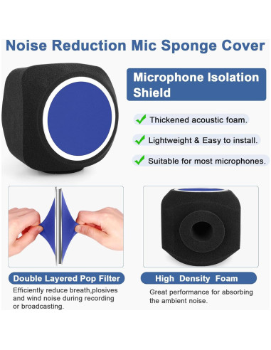 Bola de Aislamiento de Micrófono ChromLives 20.5cm x 18cm