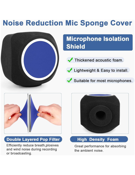 Bola de Aislamiento de Micrófono ChromLives 20.5cm x 18cm