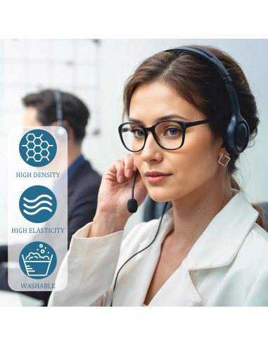 10 Filtros de Micrófono Peludos y de Espuma para Grabación