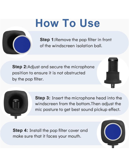 Bola de Aislamiento de Micrófono ChromLives 20.5cm x 18cm