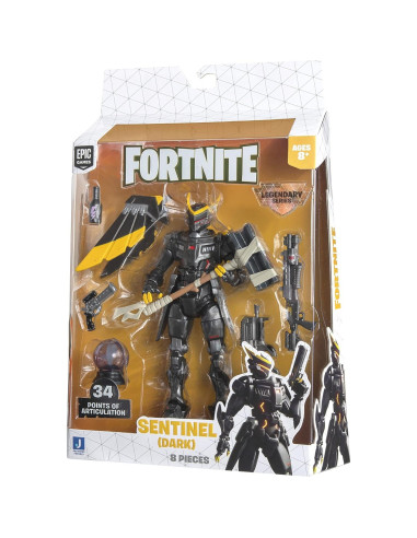 Figura de Acción Fortnite Sentinel Oscuro 16 cm con Accesorios