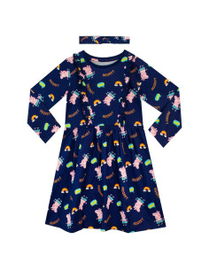 Conjunto Vestido y Diadema Peppa Pig Niñas 3 Años Azul
