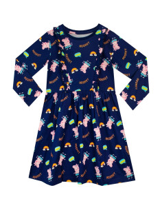 Conjunto Vestido y Diadema Peppa Pig Niñas 3 Años Azul 2