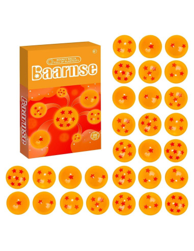 28 Pelotas Rebotadoras de Anime Baarnse 27mm Amarillo