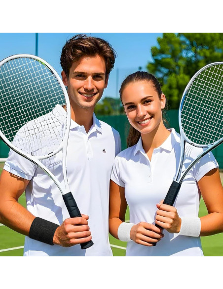 Muñequera Deportiva BEACE 6PCS Algodón Absorbente para Ejercicio