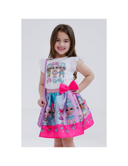 Conjunto 3 Piezas L.O.L. Surprise! Niñas - Camiseta, Falda y Bolso
