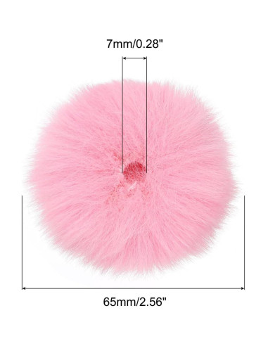 Funda de Micrófono de Piel Rosa 8mm x 62mm - 2 Paquetes