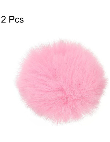 Funda de Micrófono de Piel Rosa 8mm x 62mm - 2 Paquetes