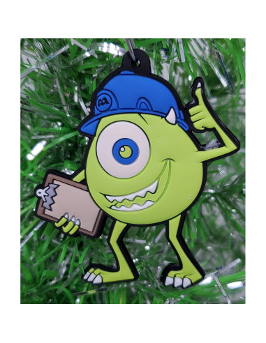 Conjunto de Adornos Navideños Monsters Inc. Mike y Celia 5-7 cm