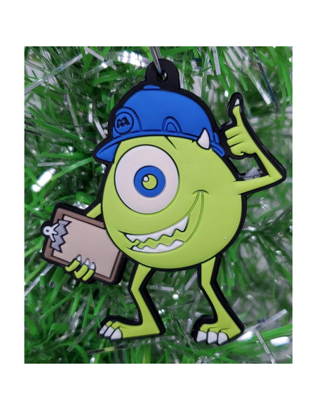 Conjunto de Adornos Navideños Monsters Inc. Mike y Celia 5-7 cm