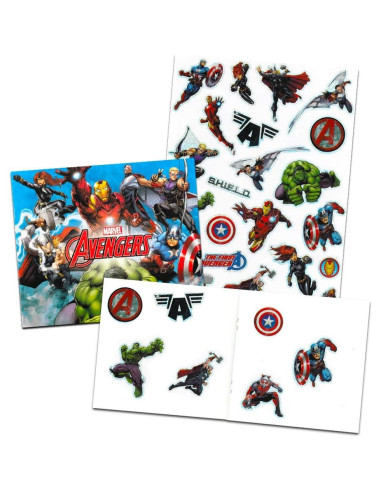 Libro para Colorear Avanzado Marvel para Adultos con Stickers