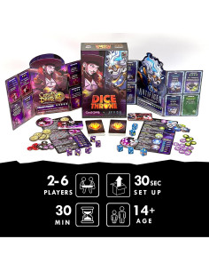 Dice Throne - Juego de Mesa Pirata Maldito vs Artificiero - 2 Héroes 2