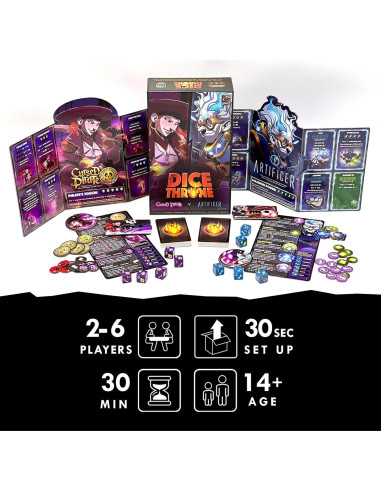 Dice Throne - Juego de Mesa Pirata Maldito vs Artificiero - 2 Héroes