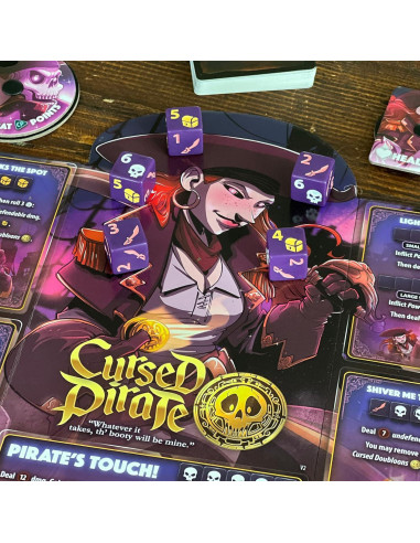 Dice Throne - Juego de Mesa Pirata Maldito vs Artificiero - 2 Héroes