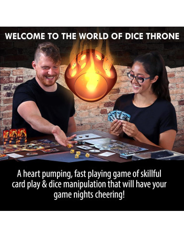 Dice Throne - Juego de Mesa Pirata Maldito vs Artificiero - 2 Héroes