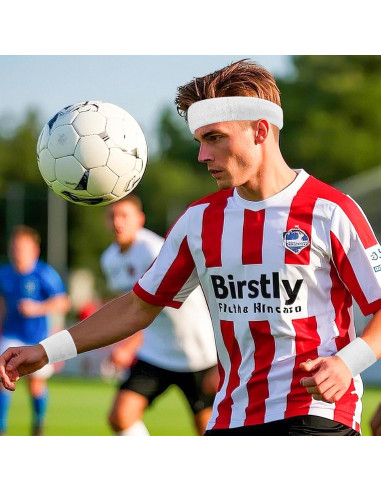 Muñequera Deportiva BEACE 6PCS Algodón Absorbente para Ejercicio