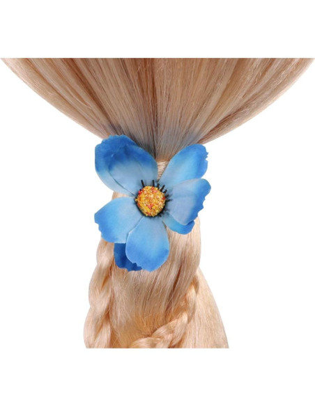 Peluca de Princesa Rapunzel con Tiara y Accesorios para Niñas