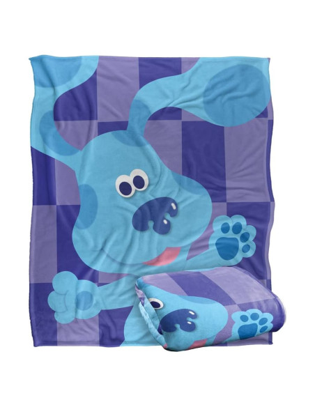Manta Grande de Blues Clues 127x152cm Microfibra Suave