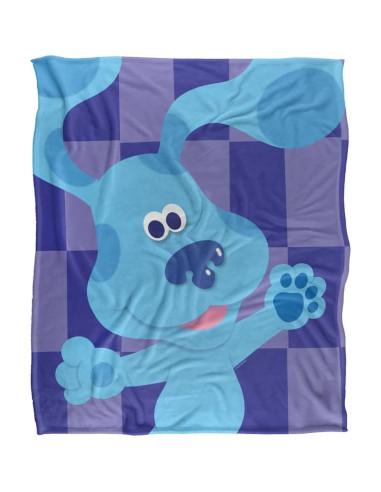 Manta Grande de Blues Clues 127x152cm Microfibra Suave