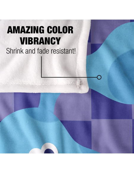 Manta Grande de Blues Clues 127x152cm Microfibra Suave