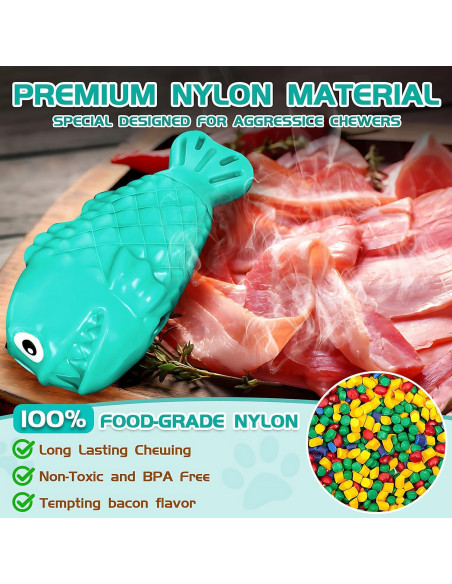 Juguete Masticable Interactivo TonyEst para Perros Grandes - Sabor a Tocino