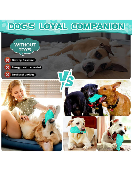 Juguete Masticable Interactivo TonyEst para Perros Grandes - Sabor a Tocino