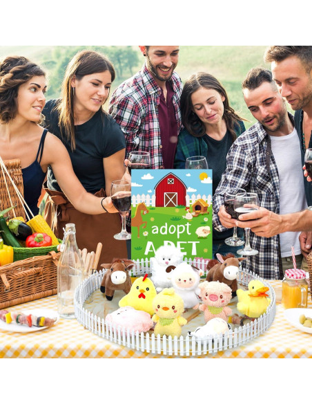 Conjunto de Fiesta de Adopción de Mascotas de Granja Blueweenly