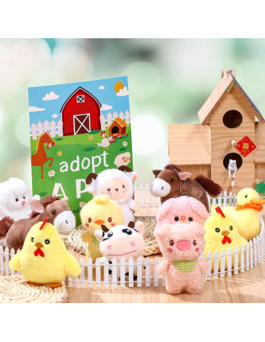 Conjunto de Fiesta de Adopción de Mascotas de Granja Blueweenly