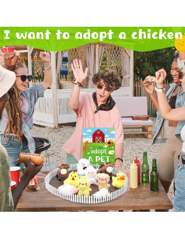 Conjunto de Fiesta de Adopción de Mascotas de Granja Blueweenly