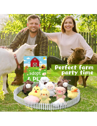 Conjunto de Fiesta de Adopción de Mascotas de Granja Blueweenly