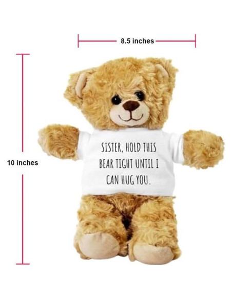 Oso de Peluche SpreadPassion 25.4 cm con Camiseta Blanca