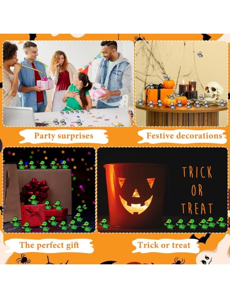 25 Figuras de Calaveras de Patito Luminiscentes Wesiti 9cm