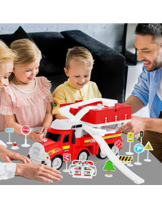 Camión de Bomberos Dwi Dowellin con Luces y Sonidos 2