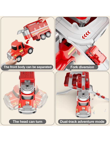 Camión de Bomberos Dwi Dowellin con Luces y Sonidos