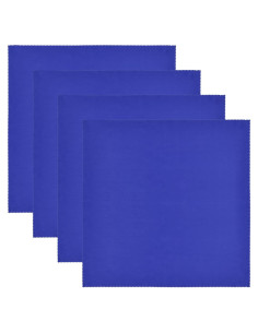 Paquete de 4 Paños de Microfibra Wisdompro 40x40 cm Azul