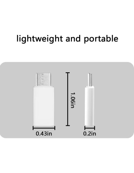 Paquete de 4 Adaptadores Lightning a USB C Sopurrrdy - Carga Rápida