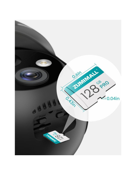 Tarjeta SD 128GB ZUMIMALL - Almacenamiento para Cámaras de Seguridad