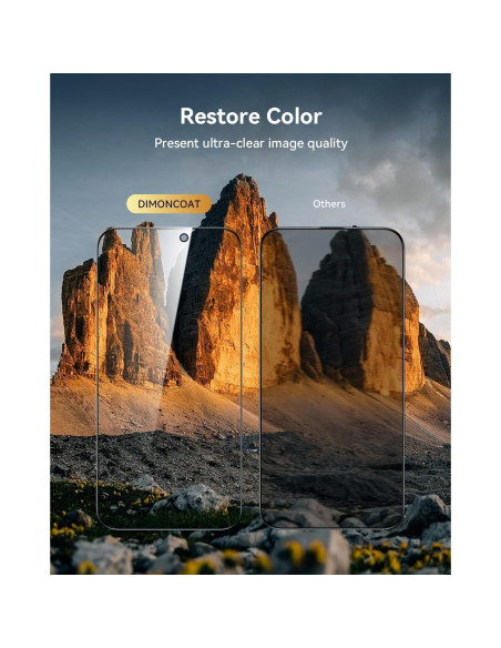 Protector de Pantalla Privado DIMONCOAT 4-Pack para iPhone 16 Pro Max