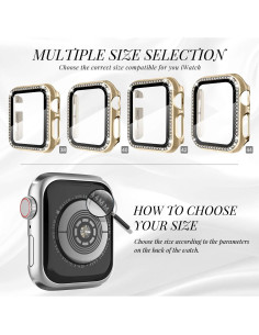 Funda Protectora Recoppa para Apple Watch 42mm con Diamantes 2